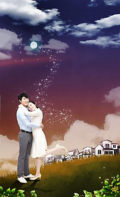 전신 PSD 나무 식물 구름 편집 편집이미지 라이프스타일 건축물 부부 커플 여자 남자 꽃 별 백그라운드 안기 밤하늘 하늘 주택 서기 웃음 사람 동양인 잔디 성인 두명 건물 라이프 옆모습 보름달 달 풀 성인만 이미지편집 자연요소 건축 뷰포인트 관계 모션 표정 인종 생활 야간 파일형식