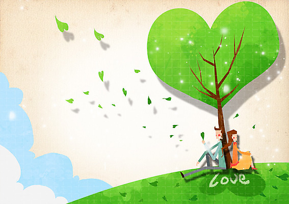 전신 PSD 나무 식물 커플 알파벳 영어 여자 남자 커플라이프 일러스트 함께함 사랑 사람 앉기 성인 두명 단어 기댐 하트 언덕 성인만 국내일러스트 모양 문자 라이프스타일 감정 컨셉 관계 모션 파일형식