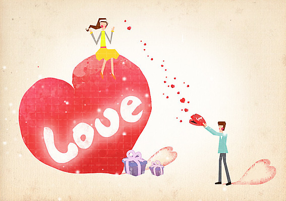 전신 PSD 커플 알파벳 영어 여자 남자 커플라이프 일러스트 함께함 선물 사랑 서기 들기 사람 앉기 성인 두명 단어 선물상자 상자 하트 성인만 국내일러스트 모양 문자 라이프스타일 감정 컨셉 관계 모션 파일형식