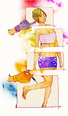 전신 PSD 우먼라이프 라이프스타일 손 여자 얼굴 일러스트 주사기 한명 사람 성인 라이프 신체부위 뷰티 다리 비교 변화 성형수술 가슴 보톡스 시술 복부 성인만 국내일러스트 1 컨셉 의료기기 생활 수술 파일형식