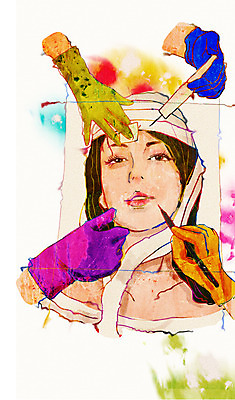 PSD 우먼라이프 라이프스타일 손 여자 얼굴 장갑 일러스트 한명 들기 사람 상반신 성인 라이프 신체부위 뷰티 도구 비교 변화 성형수술 붕대 수술도구 성인만 국내일러스트 1 잡화 컨셉 모션 생활 의학용품 수술 파일형식