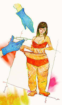 전신 PSD 우먼라이프 라이프스타일 손 여자 장갑 일러스트 주사기 한명 서기 들기 사람 성인 라이프 신체부위 뷰티 하반신 비교 변화 성형수술 보톡스 시술 성인만 국내일러스트 1 잡화 컨셉 의료기기 모션 생활 수술 파일형식