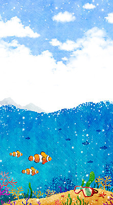 PSD 식물 구름 계절 바다 백그라운드 일러스트 자연 하늘 어류 풍경 사람없음 여름 바닷속 여름풍경 해조류 시원함 물안경 국내일러스트 자연요소 수중 수중동물 해양식물 생태계 수영용품 파일형식 여름_계절