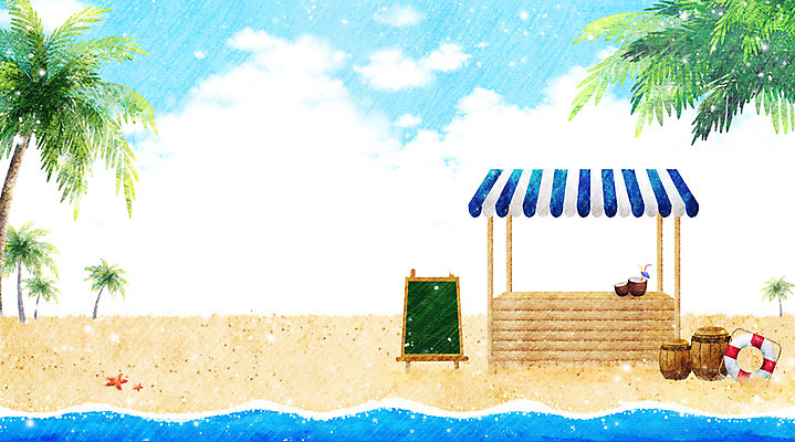 PSD 나무 식물 구름 계절 열매 바다 백그라운드 일러스트 자연 하늘 통 풍경 해변 사람없음 여름 모래사장 야자수 상점 칠판 여름풍경 시원함 튜브 노점 노점상 국내일러스트 자연요소 생태계 파일형식 여름_계절