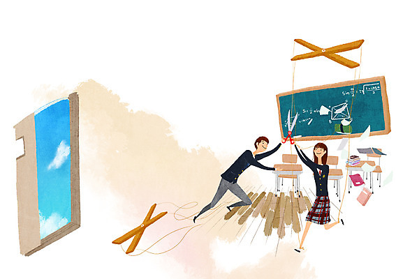 전신 PSD 구름 학생 여학생 여자 남자 교복 남학생 의자 일러스트 교실 학교 하늘 휴가 휴식 가위 서기 사람 두명 책 문 칠판 자유 기록 탈출 책상 슬라이스 마리오네트 일상탈출 국내일러스트 자연요소 옷 교육 인형 가구 컨셉 모션 문구용품 파일형식