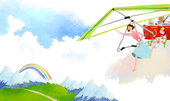 전신 PSD 식물 구름 식기 여자 무지개 가사 일러스트 하늘 휴가 휴식 산 한명 사람 성인 주방 앞치마 자유 비행 풀 설거지 탈출 싱크대 주부 행글라이더 일상탈출 여자만 여자한명만 성인여자만 성인만 국내일러스트 자연요소 1 스포츠 컨셉 개수대 파일형식