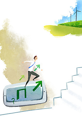 전신 PSD 구름 남자 화살표 여유 일러스트 하늘 휴가 휴식 알림판 한명 사람 정장 초원 성인 계단 풍차 자유 표지판 직장인 비즈니스맨 탈출 방향 풍력발전소 일상탈출 비상구 남자만 남자한명만 성인남자만 성인만 국내일러스트 자연요소 직업 1 옷 감정 컨셉 비즈니스 발전소 풍력에너지 파일형식