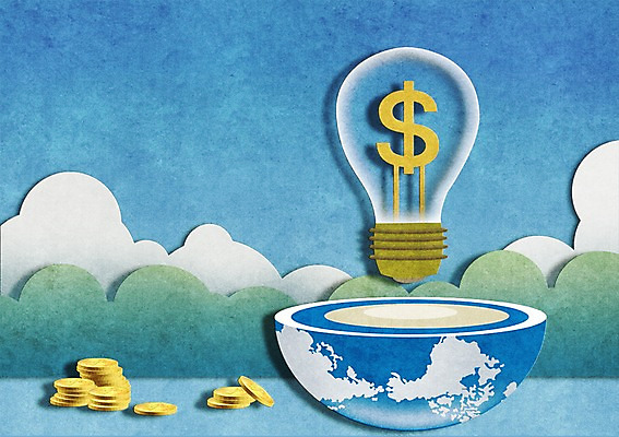 PSD 구름 지구 백그라운드 돈 일러스트 비즈니스 전구 하늘 단면 조명 사람없음 금융 경제 세계 쌓기 달러 동전 화폐기호 슬라이스 국내일러스트 자연요소 기호 모션 재산 화폐 파일형식