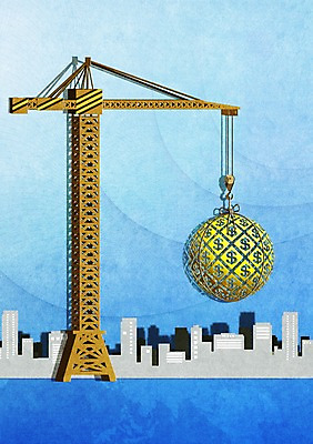 PSD 건축물 백그라운드 돈 일러스트 비즈니스 하늘 빌딩 사람없음 건물 금융 경제 달러 건설현장 화폐기호 그물 중장비 돈다발 기중기 국내일러스트 기호 건축 건설업 산업장비 재산 화폐 파일형식