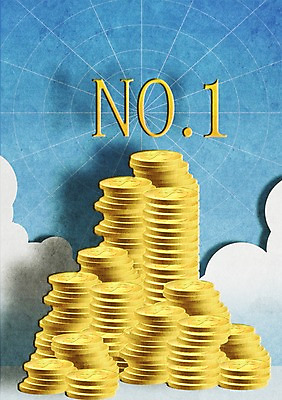 PSD 구름 백그라운드 돈 일러스트 비즈니스 하늘 사람없음 금융 경제 쌓기 동전 거미줄 넘버원 국내일러스트 자연요소 모션 재산 파일형식