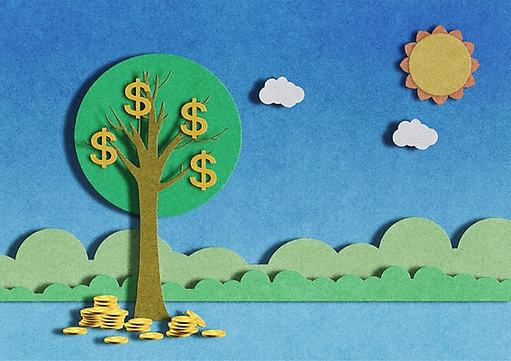 PSD 나무 식물 기호 열매 백그라운드 돈 일러스트 비즈니스 하늘 사람없음 금융 경제 태양 달러 동전 화폐기호 국내일러스트 자연요소 문자 재산 화폐 파일형식