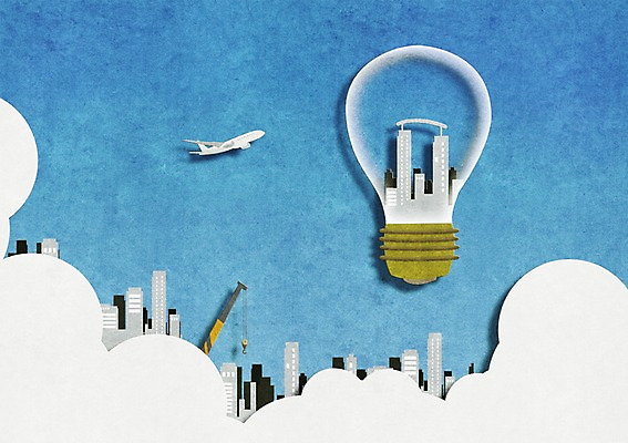 PSD 구름 건축물 백그라운드 일러스트 비즈니스 전구 하늘 비행기 빌딩 사람없음 건물 금융 경제 중장비 기중기 국내일러스트 자연요소 건축 항공교통 대중교통 산업장비 파일형식