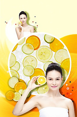 PSD 서양인 외국인 백인 편집 편집이미지 우먼라이프 라이프스타일 웰빙 여자 음식 몸매관리 다이어트 오렌지 과일 단면 건강 서기 미소 들기 사람 20대 성인 두명 뷰티 건강관리 튜브탑 레몬 슬라이스 라임 여자만 성인여자만 청년만 청년여자만 성인만 이미지편집 상의 모션 표정 관리 인종 청년 생활 파일형식