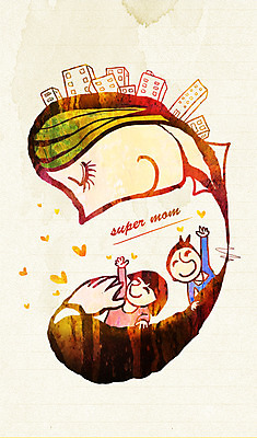 PSD 라이프스타일 건축물 여자 남자 딸 아들 어린이 일러스트 가족 안기 엄마 웃음 사람 소녀 빌딩 소년 상반신 성인 건물 라이프 세명 부모 화목 육아 자녀 하트 도움 모성애 슈퍼맘 국내일러스트 모양 건축 컨셉 관계 모션 표정 생활 주부 파일형식