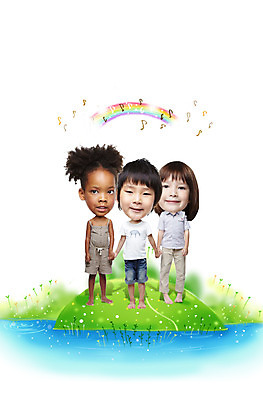 전신 PSD 서양인 외국인 백인 구름 편집 편집이미지 학생 시선 여자 남자 초등학생 어린이 흑인 무지개 남방 음표 반바지 맨발 포토일러 서기 미소 웃음 사람 동양인 손짓 소녀 소년 초원 앞모습 캐주얼 세명 친구 글로벌 귀여움 손잡기 미니어처 청바지 개울 다문화 인물미니어처 다국적 SD캐릭터 어린이만 이미지편집 자연요소 캐릭터 기호 옷 음악 뷰포인트 컨셉 셔츠 바지 관계 모션 발 표정 인종 강 모형 사회이슈 파일형식