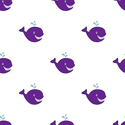 EPS 해외이미지 패턴 일러스트 사람없음 보라색 패턴백그라운드 흰색 고래 해외202004 해외일러스트 컬러 백그라운드 무늬 포유류 수중동물 파일형식 벡터 이미지허브