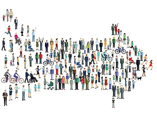 EPS 해외이미지 직업 일러스트 비즈니스 성공 협력 화살 사람 성장 확대 어플리케이션 목표 예측 상승 이익 오리엔테이션 해외202004 해외일러스트 컨셉 파일형식 벡터 이미지허브