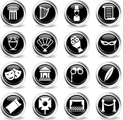 EPS 해외이미지 디자인 악기 음악 꽃다발 일러스트 가면 사람없음 세트 픽토그램 공연 망원경 무대 티켓 플랫 배우 심볼 연극 깃펜 대본 오페라 조명장치 해외202004 해외일러스트 꽃 문화예술 이벤트 장비 연예인 파일형식 벡터 이미지허브