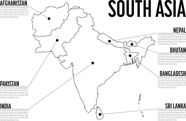 EPS 해외이미지 템플릿 디자인 교육 아시아 선 백그라운드 컨셉 지도 일러스트 비즈니스 텍스트 통계 그래픽 라벨 검은색 자료 블록 인포그래픽 정보 흰색 점 신문 심볼 묘사 사인 네팔 남쪽 고립 부탄 스리랑카 지리 충고 헤딩 해외202004 해외일러스트 나라 컬러 프레임 간행물 축구 뉴스 방향 남아시아 파일형식 벡터 이미지허브