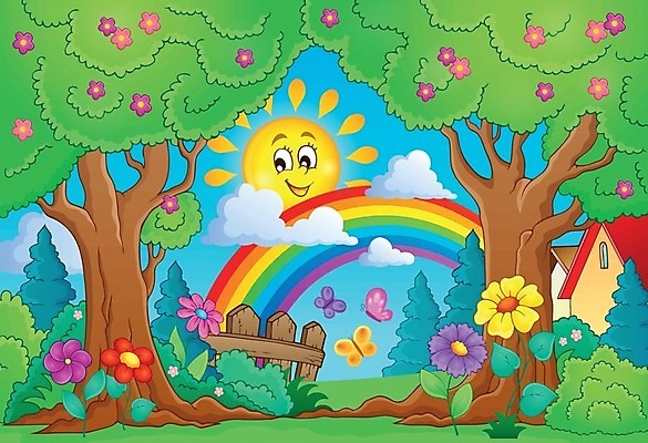 EPS 해외이미지 나무 식물 구름 계절 꽃 행복 나비 무지개 일러스트 부분 자연 하늘 날씨 미술 미소 빛 햇빛 태양 봄 기쁨 성장 벚꽃 시골 그리기 관목 그림 테마 해외202004 해외일러스트 자연요소 감정 곤충 모션 문화예술 표정 생태계 파일형식 벡터 이미지허브