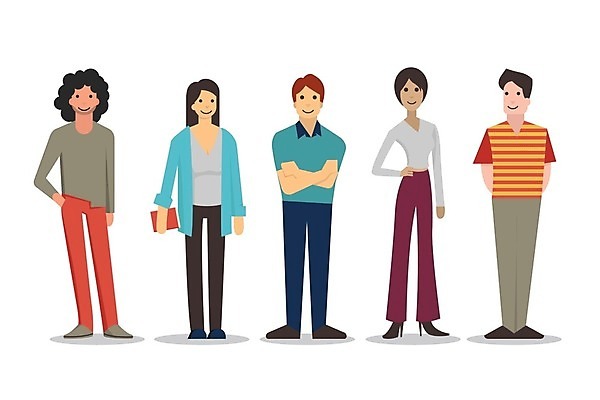 EPS 해외이미지 전신 캐릭터 학생 라이프스타일 남자 행복 일러스트 비즈니스 함께함 서기 미소 사람 성인 유행 우정 청바지 사회 그룹 플랫 만화 개성 커뮤니티 다민족 히피 해외202004 해외일러스트 일러캐릭터 감정 컨셉 바지 모션 표정 생활 친구 공동체 파일형식 벡터 이미지허브