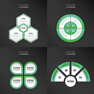 EPS 해외이미지 리본 선 백그라운드 비즈니스 사람없음 세트 숫자 자료 인포그래픽 정보 원형 연결 심볼 사인 레이아웃 해외202004 도형 문자 파일형식 벡터 이미지허브