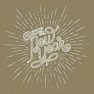 EPS 해외이미지 일러스트 사람없음 갈색 축하 해피뉴이어 레터링 해외202004 해외일러스트 컬러 컨셉 새해인사 파일형식 벡터 이미지허브