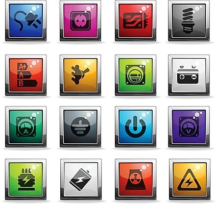 EPS 해외이미지 산업 일러스트 버튼 세트 힘 에너지 콘센트 회로판 심볼 사인 철사 공학 혁명 계기판 베터리 실리콘 해외202004 해외일러스트 교육 컨셉 파일형식 벡터 이미지허브