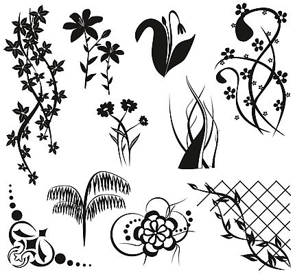 EPS 해외이미지 식물 디자인 배너 꽃 실루엣 백그라운드 잎 꽃무늬 패턴 곡선 일러스트 자연 잉크 미술 장식 세트 검은색 페인트 나뭇가지 얼룩 화려 모서리 백합 수집 질감 복고 헌병 해외202004 해외일러스트 나무 선 컬러 컨셉 무늬 문화예술 촬영기법 군인 생태계 파일형식 벡터 이미지허브