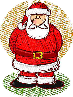 EPS 해외이미지 크리스마스 일러스트 새로움 부츠 빨간색 산타클로스 만화 스케치 연도 그런지 파스텔톤 클라우스 해외202004 해외일러스트 기념일 컬러 신발 컨셉 미술 파일형식 벡터 이미지허브