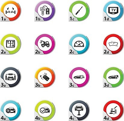 EPS 해외이미지 일러스트 자동차 사람없음 세트 픽토그램 라벨 세일 상점 오픈 수리 청소 심볼 차량부품 자동차생활 자동차정비 정비소 시리즈 해외202004 해외일러스트 육상교통 프레임 부속품 파일형식 벡터 이미지허브