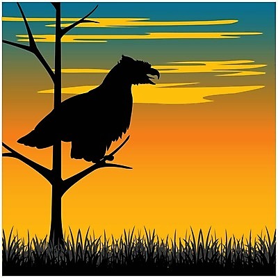 EPS 해외이미지 나무 식물 실루엣 일러스트 자연 조류 하늘 풍경 여름 일몰 새벽 허브 상승 독수리 육식동물 동물상 해외202004 해외일러스트 자연요소 동물 계절 컨셉 촬영기법 조형물 노을 생태계 파일형식 벡터 이미지허브