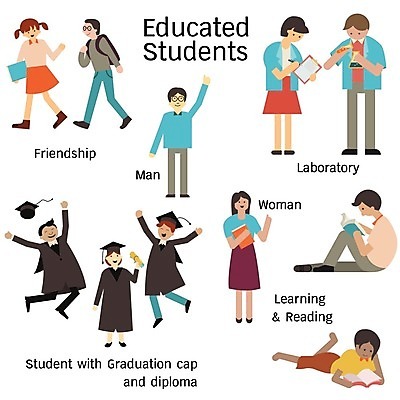 EPS 해외이미지 캐릭터 학생 교육 컨셉 일러스트 졸업 교실 고등학교 실험 서기 미소 사람 앉기 책 세트 독서 걷기 점프 우정 가리킴 기록 끝 졸업장 만화 대학교 다민족 거짓말 고립 캡모자 해외202004 해외일러스트 일러캐릭터 모자_잡화 학교 모션 표정 손짓 친구 파일형식 벡터 이미지허브