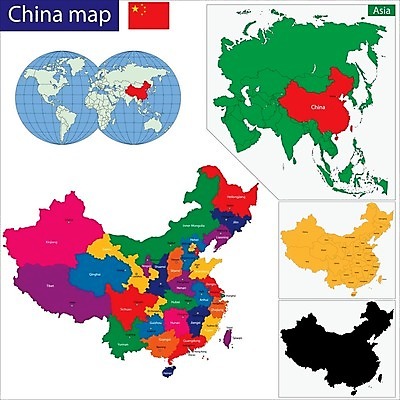 EPS 해외이미지 아시아 여행 지도 일러스트 동양인 컬러풀 세계 글로벌 지구본 중국 상하이 대만 대륙 윤곽 지형 베이징 지역 동쪽 공화국 분할 지리 해외202004 해외일러스트 나라 컬러 인종 방향 파일형식 벡터 이미지허브