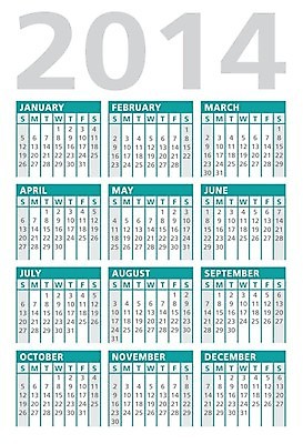 EPS 해외이미지 일러스트 휴가 숫자 다이어리 달력 일주일 12월 4월 6월 9월 11월 5월 연도 2014년 일요일 1월 8월 10월 7월 월 금요일 목요일 월요일 토요일 해외202004 해외일러스트 문자 사무용품 날짜 요일 파일형식 벡터 이미지허브
