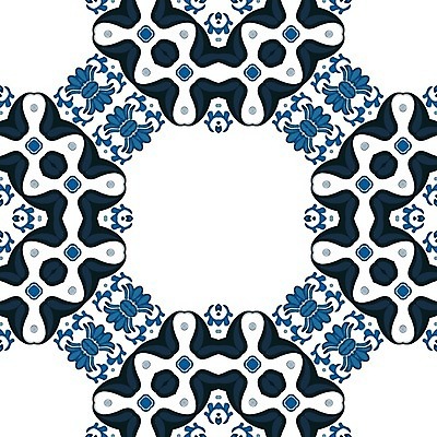 EPS 해외이미지 전통 디자인 패턴 일러스트 벽지 추상 장식 파란색 흰색 포르투갈 타일 묘사 정사각형 스페인어 엘리먼트 해외202004 해외일러스트 도형 유럽 컬러 무늬 파일형식 벡터 이미지허브