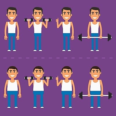 EPS 해외이미지 모양 라이프스타일 디자인 남자 감정 스포츠 포즈 신체 일러스트 근육 건강 미소 사람 그래픽 유머 무게 만화 가득함 비만 날씬함 근육질 긍정 고립 해외202004 해외일러스트 컨셉 표정 생활 몸매 파일형식 벡터 이미지허브