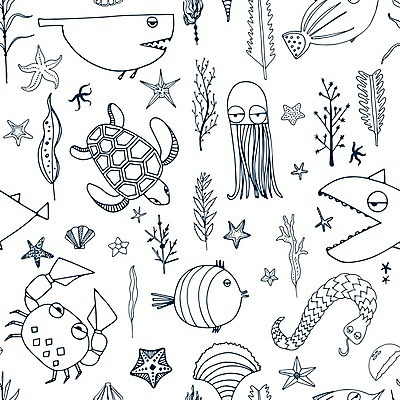 EPS 해외이미지 디자인 별 야생동물 바다 백그라운드 패턴 라인일러스트 일러스트 조개 불가사리 사람없음 흰색 해조류 산호 거북이 만화 스케치 그림 문어 상어 해외202004 해외일러스트 자연요소 동물 컬러 무늬 파충류 어패류 극피동물 연체동물 어류 미술 수중동물 해양식물 자포동물 파일형식 벡터 이미지허브