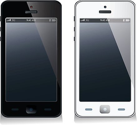 EPS 해외이미지 템플릿 편집 일러스트 스마트폰 핸드폰 세트 검은색 흰색 광택 안드로이드 해외202004 해외일러스트 컬러 전자제품 스마트기기 로봇 파일형식 벡터 이미지허브