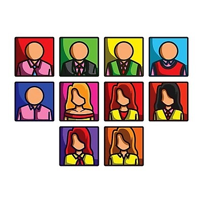 EPS 해외이미지 일러스트 비즈니스 사람 정장 세트 수집 그림 해외202004 해외일러스트 옷 파일형식 벡터 이미지허브