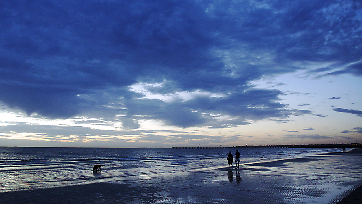 포토 JPG 해외이미지 구름 바다 하늘 사랑 사람없음 물 파란색 반사 노란색 일출 일몰 만 호주 땅 해외202004 해외포토 자연요소 감정 컬러 노을 오세아니아 파일형식 이미지허브