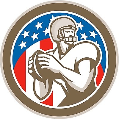 EPS 해외이미지 별 스포츠 일러스트 공 그래픽 럭비 미식축구 축구 던지기 복고 고립 쿼터백 해외202004 해외일러스트 자연요소 모션 구기 파일형식 벡터 이미지허브
