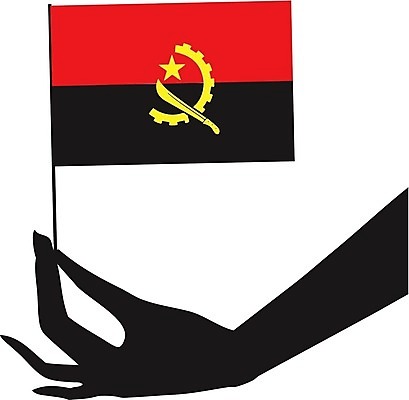 EPS 해외이미지 디자인 배너 일러스트 사람 빨간색 노란색 검은색 흰색 깃발 심볼 그림 앙골라 해외202004 해외일러스트 나라 컬러 파일형식 벡터 이미지허브