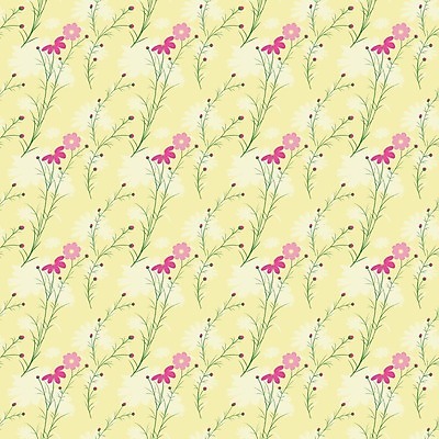 EPS 해외이미지 모양 식물 계절 꽃 분홍색 백그라운드 꽃무늬 패턴 일러스트 벽지 추상 초록색 컬러풀 노란색 정원 봄 자주색 코스모스 데이지 해외202004 해외일러스트 컬러 무늬 파일형식 벡터 이미지허브