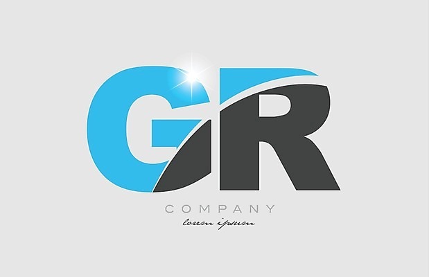 EPS 해외이미지 모양 템플릿 디자인 알파벳 백그라운드 일러스트 회사 비즈니스 파란색 반짝임 회색 G 편지 심볼 신분 R 엘리먼트 활자 해외202004 해외일러스트 영어 컬러 모션 활자판 파일형식 벡터 이미지허브