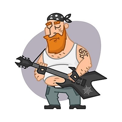 EPS 해외이미지 캐릭터 라이프스타일 남자 얼굴 음악 포즈 장갑 컨셉 스티커 티셔츠 의자 일러스트 근육 수염 사람 인종 경사 성인 힘 흰색 기타 거친 프라이팬 큼 시원함 문신 콧수염 그림 깡패 표현성 반다나 해외202004 해외일러스트 일러캐릭터 잡화 컬러 가구 셔츠 주방용품 현악기 문화예술 생활 신체부위 크기 파일형식 벡터 헤어액세사리 이미지허브