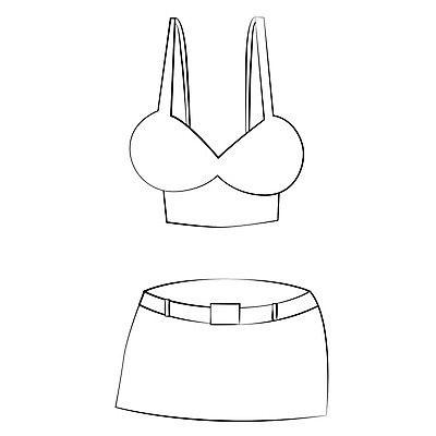 EPS 해외이미지 디자인 옷 여자 수영복 백그라운드 일러스트 정장 그래픽 비키니 유행 흰색 클래식 스케치 그림 윤곽 팬티 해외202004 해외일러스트 컬러 컨셉 미술 사람 속옷 파일형식 벡터 이미지허브