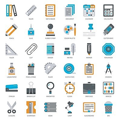 EPS 해외이미지 학생 교육 선 시계 백그라운드 서류가방 일러스트 표시 잉크 자 책 픽토그램 연필 펜 사무용품 칠판 인포그래픽 장비 계산기 주판 달력 쓰레기통 공구 램프 팔레트 플랫 스테이플러 지우개 문서 파일 윤곽 바인더 고립 접착제 커터 공급 해외202004 해외일러스트 가방 문구용품 학용품 조명 필기구 도구 풀_접착제 파일형식 벡터 이미지허브