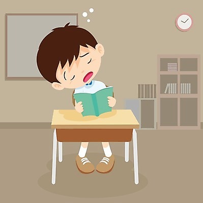 EPS 해외이미지 학생 교육 남자 어린이 일러스트 교실 학교 수업 한명 앉기 소년 책 독서 잠 졸음 소년한명만 해외202004 해외일러스트 1 감정 모션 사람 남자한명만 소년만 파일형식 벡터 남자만 어린이만 이미지허브