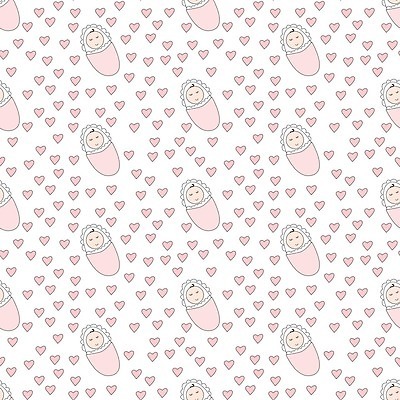 EPS 해외이미지 디자인 분홍색 백그라운드 패턴 일러스트 벽지 흰색 하트 아기 만화 타일 그림 정사각형 해외202004 해외일러스트 모양 도형 컬러 무늬 사람 파일형식 벡터 이미지허브